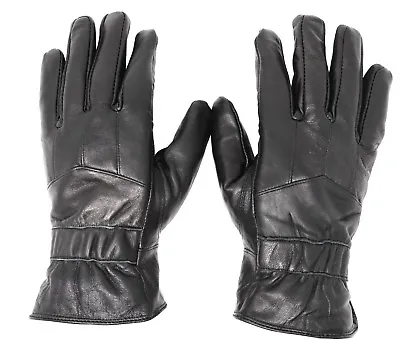 New Men's Classy 100% Leather Winter Warm Gloves W/ Fur Lined Driving Gloves • $17.99