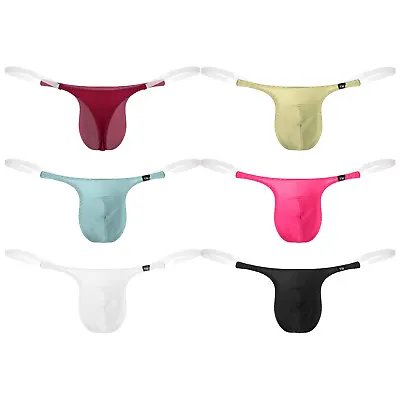 $5.57 • Buy US Mens Micro G-String Thong Lingerie Pouch Panties Sexy T Back Briefs Underwear