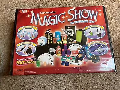 NIB/P Ideal Spectacular Magic Show Set W/Performance Table & Magicians Cape • $22