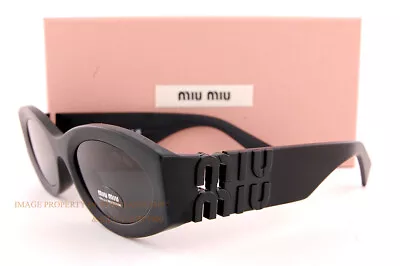 Brand New Miu Miu Sunglasses MU 11WS 1BO 5S0 Matte Black/Dark Grey For Women • $259.99