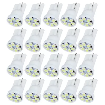 For Chevy 20Pcs White T10 W5W 194 168 6SMD Bulbs Instrument Gauge Dash LED Light • $9.79