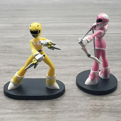 Power Rangers Hero World Series Funko Vinyl Figures Yellow Pink Lot Of 2 • $9.99