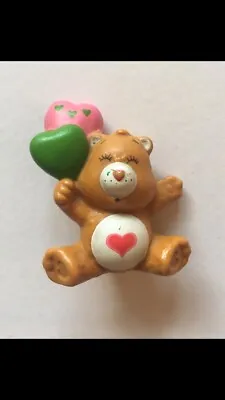 £8.50 • Buy Vintage Care Bear Small Plastic Tenderheart Figure Toy With Balloons 80s Kenner