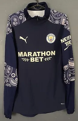 Men's Fc Manchester City 2020/2021 Training Football Soccer Shirt Jersey Size M • $89.99