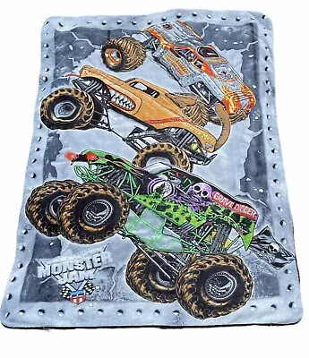 Monster Jam Fleece Throw Blanket Maximum Destruction Grave Digger Monster Mutt • $25.95