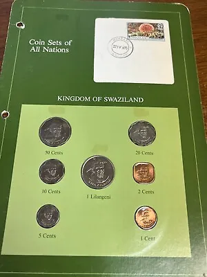 $19.95 • Buy SWAZILAND  Coins Sets Of All Nations  Swazi Kingdom 7-Coin UNC Type Set