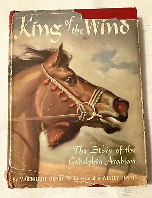 King Of The Wind 1948 First “A” Marguerite Henry Arabian Horse Illus W Dennis • $16