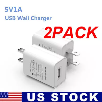 2 Pack Universal 5V 1A US Plug USB AC Wall Charger Power Adapter For Smart Phone • $5.89