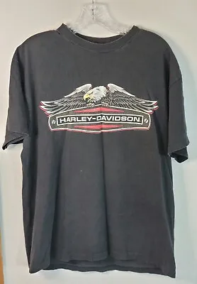 $59.99 • Buy Vintage 90s Harley Davidson Double Sided Cincinnati T-Shirt Large Single Stitch 