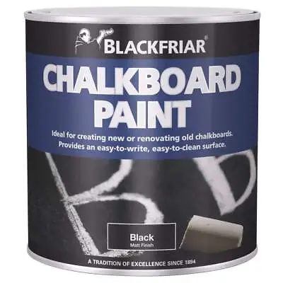 Blackfriar Chalkboard Paint Matt Black 1 Liter • £14.99