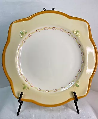 Set Of 3 Pfaltzgraff VILLA DELLA LUNA 2004 9  Scalloped Square Salad Plates • $25.99