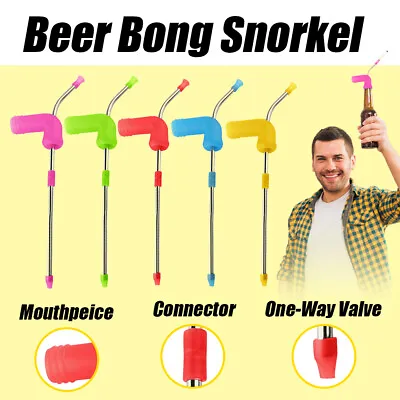 Beer Funnel Snorkel Drinking Straw Games Hens Bucks House Party AU STOCK • $9.49