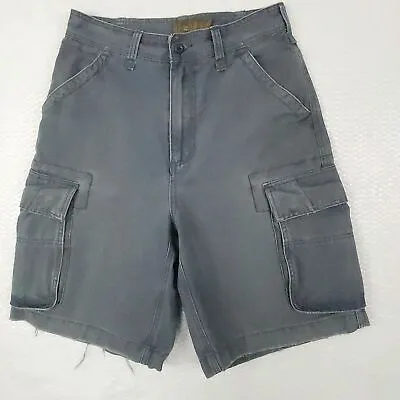 American Eagle Vintage Heavy Cargo Shorts Distressed Gray Size 29 • $16.63