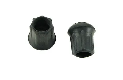 (2 PACK) 3/4  Steel Reinforced Rubber Cane Crutch Or Chair Tips #CTR-750-B • $5.50