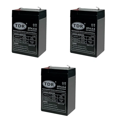 3 PCS 6v 4.5ah Battery UPS SLA Storage OT4.5-6 RECHARGEABLE STORAGE POWER SUPPLY • $62.06