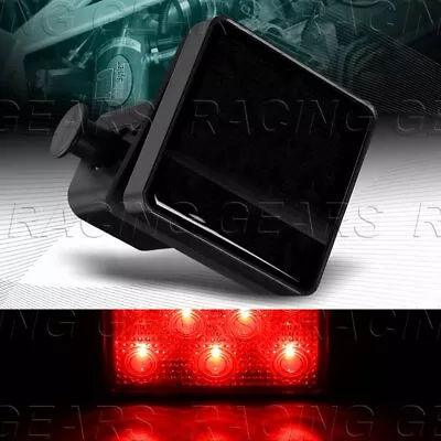 Smoke Lens 12-led 2  Trailer Truck Towing Hitch Cover Brake Light Lamp W/4-pin • $15.95