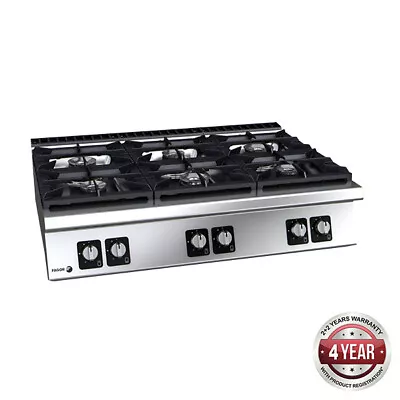 6 Burner Cooktop 1200x930x290mm Fagor On Counter Gas Cooking Cook Top NG Or LPG • $9153.65