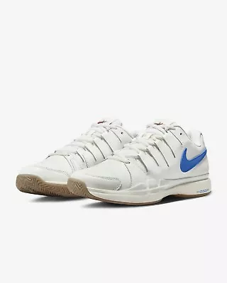 Men's Size 9 Nike Zoom Vapor 9.5 Tour LTR Sail University Blue UNC Tennis Shoes • $109.95