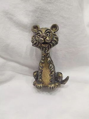Brass Tiger/Lion Figurine MOD DEP Made In Italy • $10