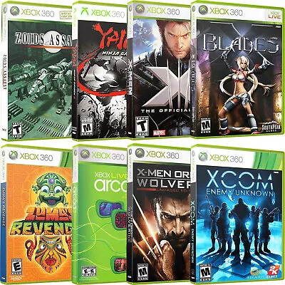 Replacement Xbox 360 XYZ Covers & Cases New NO GAME OR MANUAL!! • $9