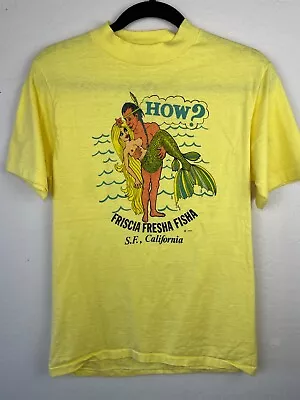 Vintage 1977 Mermaid San Fransisco Shirt Hanes Beefy Made USA Size S/M • $99.99