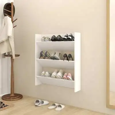 1/2/4x Wall Shoe Cabinet Chipboard Shoe Rack Multi Colours Multi Sizes VidaXL • £28.99