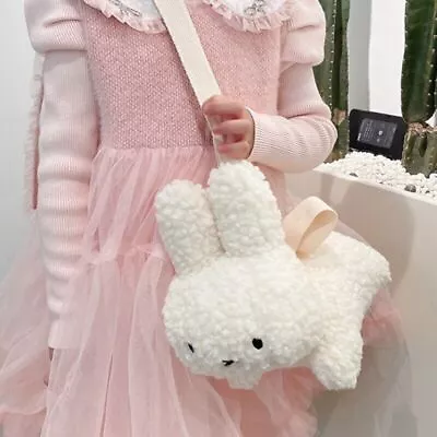 £11.95 • Buy Miffy Doll Fashion Shoulder Bag Female Kawaii Plush Miffy Rabbit Cartoon Bag HOT