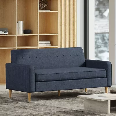 Stratford Mid Century Modern Fabric 3 Seater Sofa • $536.22