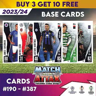 Match Attax 2023/24 23/24 Champions League - Base Cards #190 - #387 • £0.99