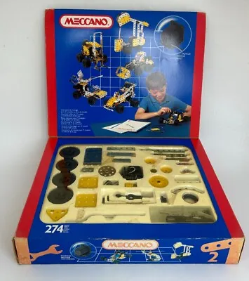 Vintage Meccano 2 Set Boxed Complete (SHP) • £21.43