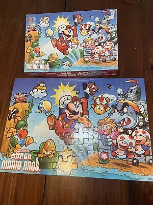 Vintage Super Mario Bros. 60 Piece Puzzle Rare 1988 • $25.99