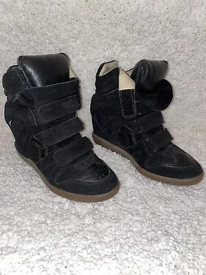 Isabel Marant Black Wedge Sneaker Women’s Size 39 • $289.99