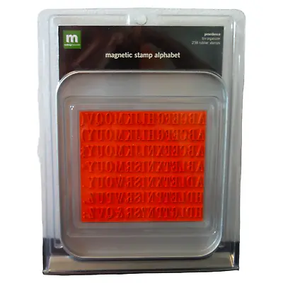 NEW Making Memories 238 Magnetic Rubber Stamp PROVIDENCE Alphabet Tin Organizer • $8