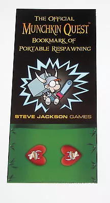 The Official Munchkin Quest Bookmark Of Portable Respawning!  New Promo Rare • $8.50