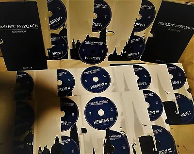 Hebrew Language By Pimsleur Gold Edition Vol. I II III Full Audio Course • £70.88