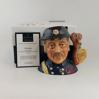 £45 • Buy Royal Doulton Character Jug D7215 - Fireman  (Damaged) - 7363 RD