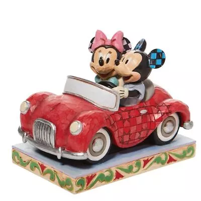 Jim Shore Disney Traditions Mickey & Minnie Car Figurine 6010110 • $71.99