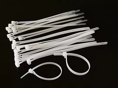 10x Nylon Plastic Reusable Cable Tie Zip Wraps Releasable Wire  5x200 8x200  • $4.69