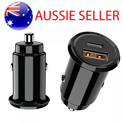 Car Charger Dual USB Adapter USB With USB C For Samsung S21 S20 Ultra • $11.98