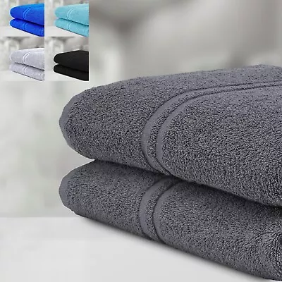 Jumbo Bath Sheets 500 GSM 100% Egyptian Cotton Towels Home Collection Set • £7.59