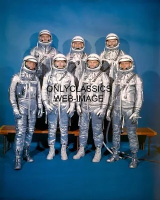 Mercury 7 Astronauts-spacesuits 8x10 Nasa Photo John Glenn Alan Shepard Grissom • $14.41