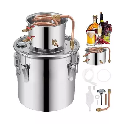 Gallon Distiller Moonshine Alcohol Still Stainless Copper DIY Home Brew  • $212.99