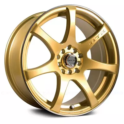 RTX INK Wheel 17x7.5 (42 5x114.3 73.1) Gold Single Rim • $161.09