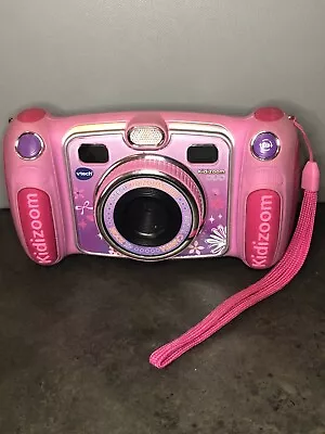 Vtech Kidizoom Duo 5.0 Megapixel Camera Pink Kids-4x Digital Zoom Fully Working • $10