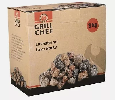 Landman Grill Chef Lava Rock Lavasteine 3kg For Gas BBQ Barbecue • £13.49