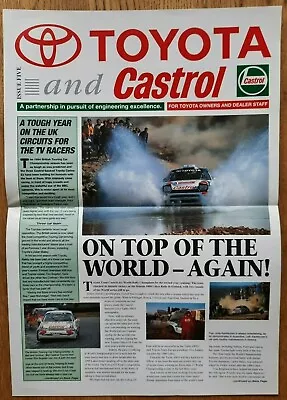 1994 / 1995 TOYOTA CASTROL Motor Sport BTCC Racing Car Sales Brochure. Celica • £8