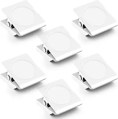 6 Pack Magnetic Clips Heavy Duty Fridge Magnets Clips Strong Magnets For White • $8.22