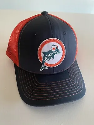 MIAMI DOLPHINS Retro 1966 Throwback Classic Logo Trucker Snapback Cap Hat NEW • $24