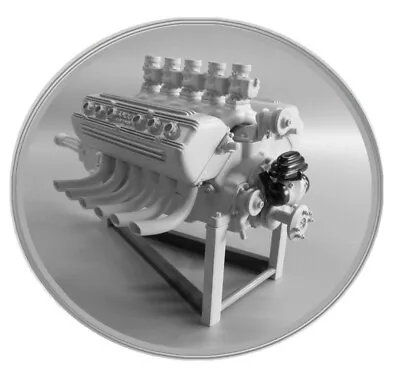 $165 • Buy 1/8 Scale Hockney ARDUN Lincoln V12 Engine Carbureted Edition 1/8th  Display