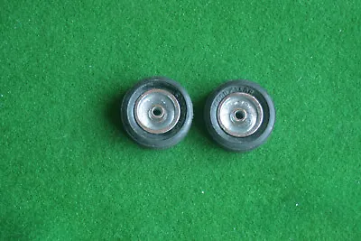 Vintage 70s 1/24 Slot Racing Car Chrome Wheels Tyres Cox Revell Russkit Monogram • £5.90